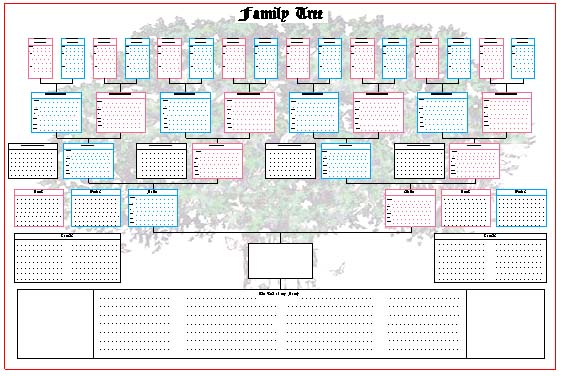 Family Tree Charts To Fill In